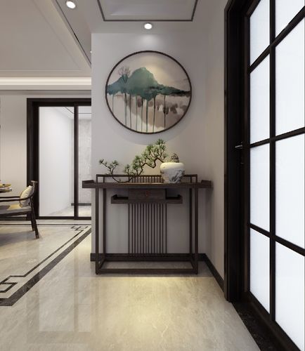 新中式风格非常讲究细节装饰尤其是在住宅中往往可以达到移步就变