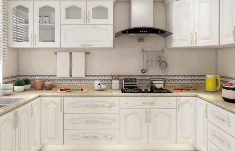 白色厨房厨柜图片欧式橱柜效果图大全