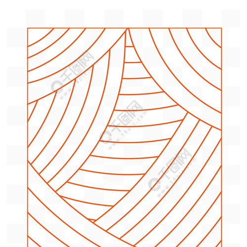 橙色渐变线条商务风背景手绘装饰线条素材