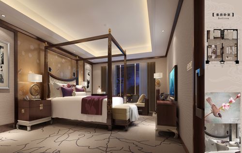 青岛新中式风格紫玥酒店装修概念设计方案附效果图