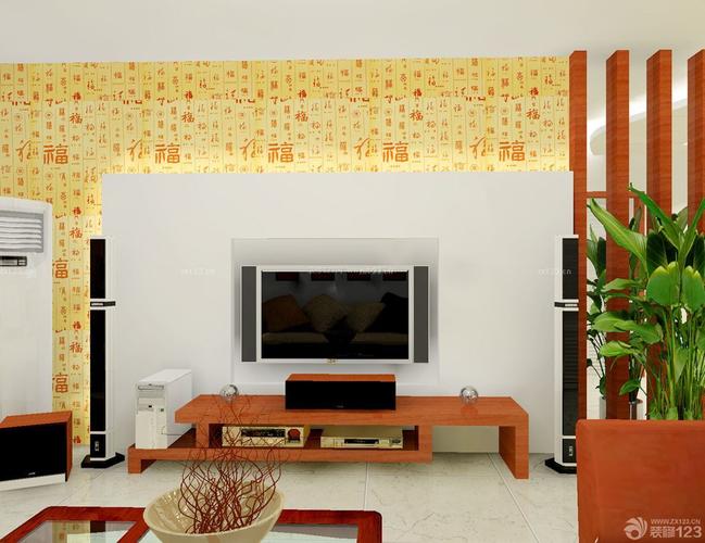农村住房设计客厅电视背景墙颜色图片