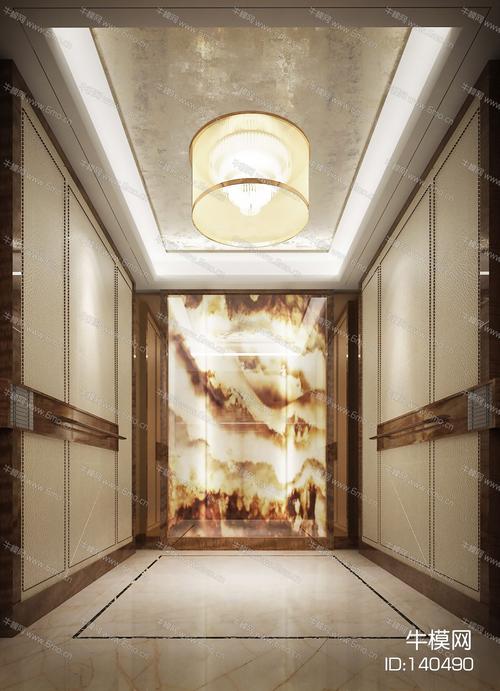 牛模网提供精美好看的现代电梯厅效果图素材免费下载本作品主题是