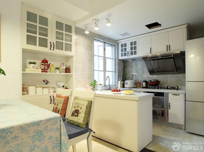 2020小户型住宅开放式厨房隔断设计效果图片设计456装修效果图