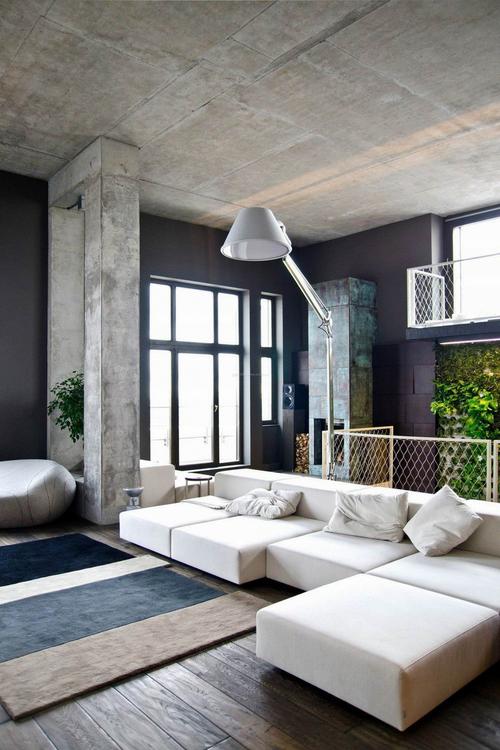 室内现代风格转角沙发装修效果图片