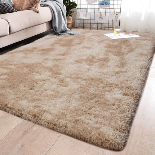 超柔软室内现代粗毛区域丝滑光滑毛皮地毯蓬松地毯防滑蓬松区域地毯