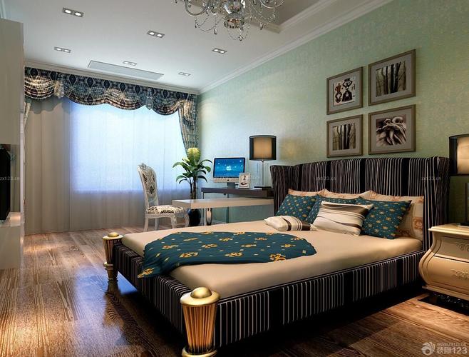古典欧式风格一室房间装修设计案例欣赏装修123效果图