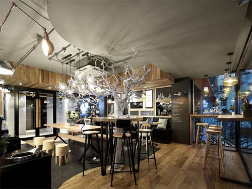 南昌热浪咖啡厅装修设计案例168现代简约装修效果图