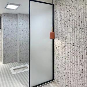 超白磨砂油砂钢化玻璃隔断墙屏风定制定做卫生间淋浴房浴室厕所门
