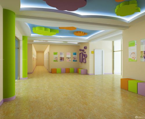 高档幼儿园走廊装修图片装信通网效果图
