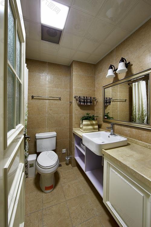 古色卫浴室内设计家装效果图