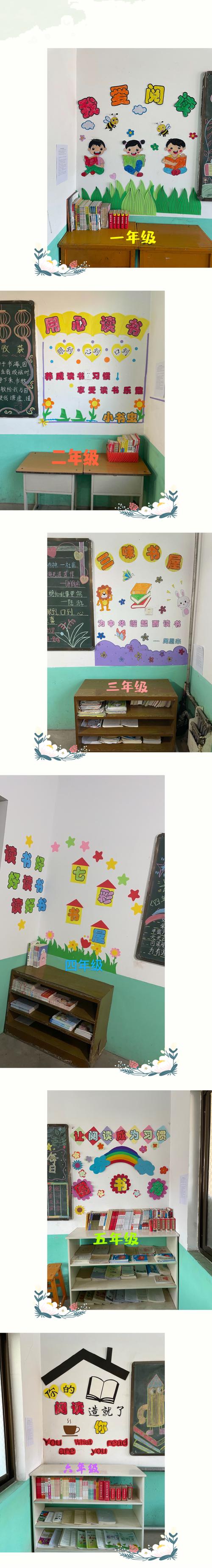 各班读书角精心设计成为教室一道亮丽的风景成为孩子心灵的补妇站