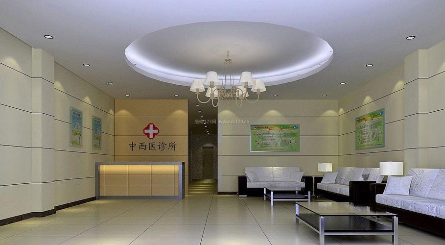 医院内部圆形吊顶装修效果图片