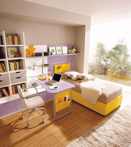 小卧室与书房温馨设计效果图