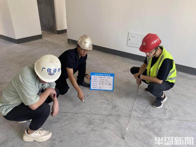 绿城海棠映月项目负责人刘东锋告诉记者这次我们做的分户验收工作