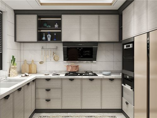 怡翠尊堤全屋家具定制厨房橱柜设计效果图