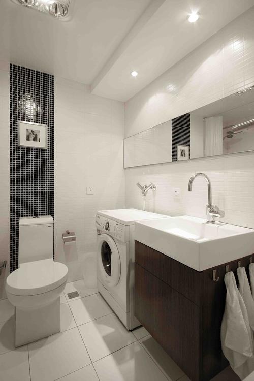 卫生间台面卫浴间卫生间台面装修效果图卫浴间设计300例洗手盆洗衣机