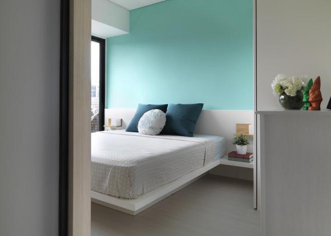 单身公寓现代简约风卧室装修效果图