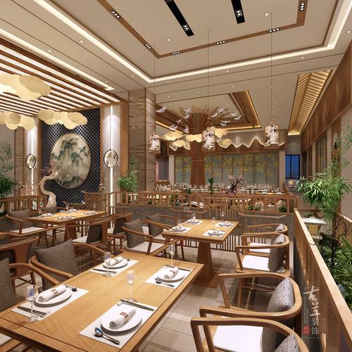 中餐厅的项目产品以川菜为主之前的售楼部装修风格是以港式风格为主