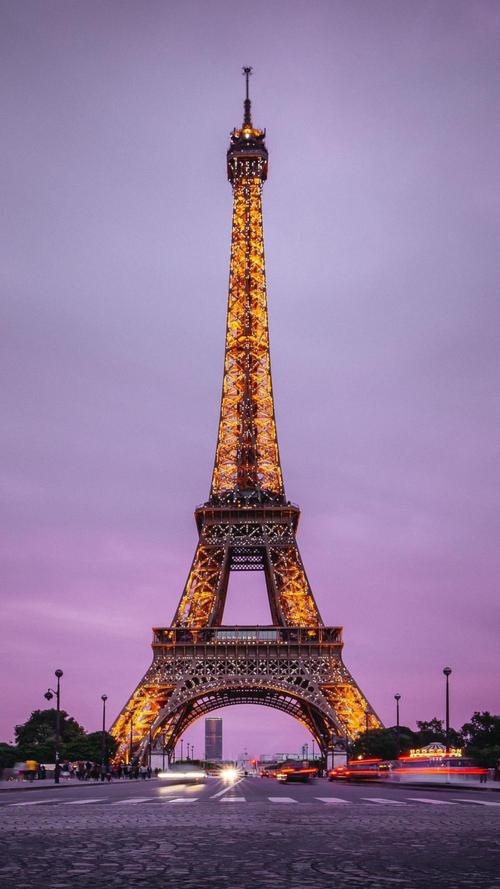 巴黎著名地标埃菲尔铁塔美景