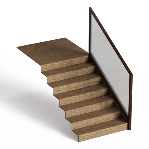 现代木艺楼梯