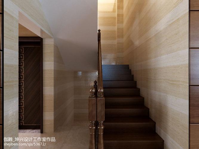 家用楼梯设计效果图大全功能区中式现代功能区设计图片赏析