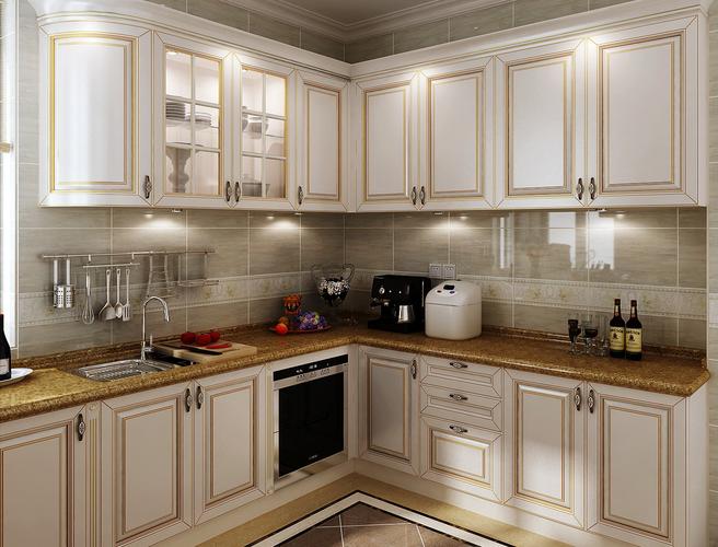 欧式风格大户型厨房橱柜装修效果图