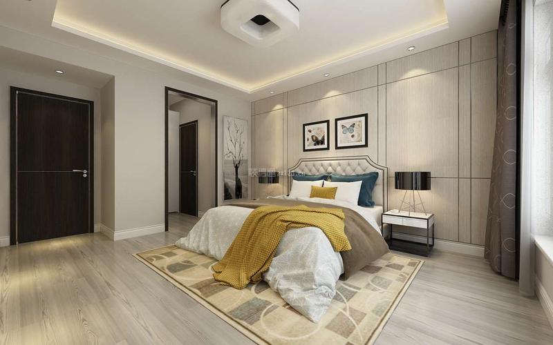 2022现代风格卧室床头背景墙装修效果图