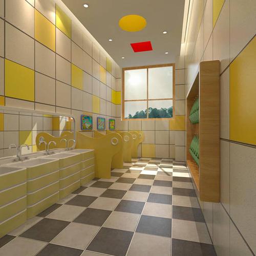 2018最新幼儿园室内卫生间设计效果图案例金宝贝装饰