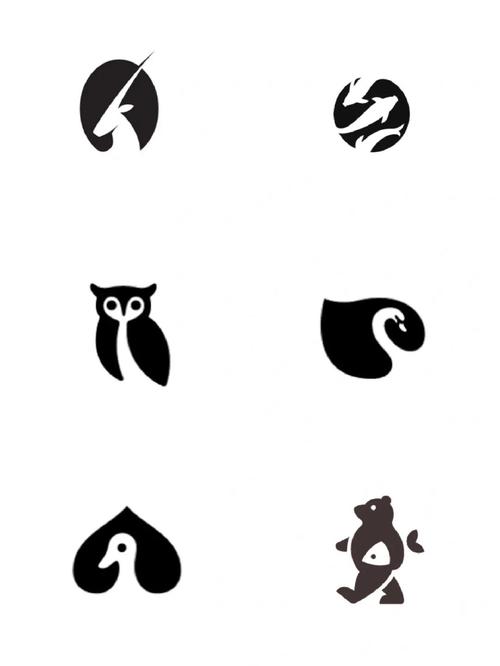 动物logo丨创意图形丨简约图文丨正负形logo