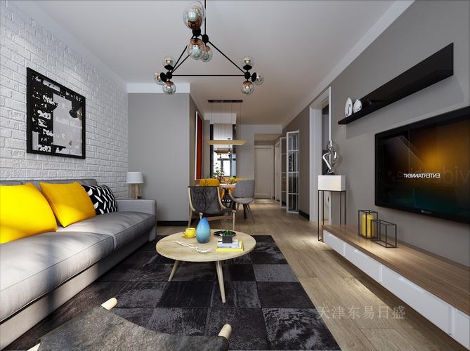 95平米北欧风格三室装修效果图自然清新轻松和谐的氛围