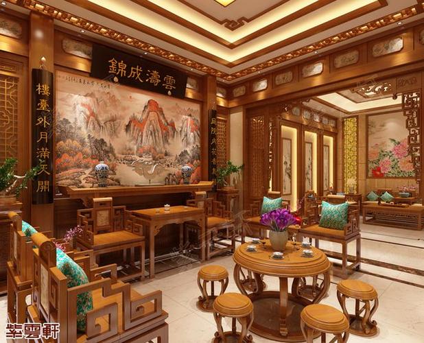 紫云轩别墅中式装修的精华所在中堂之美惊艳众生