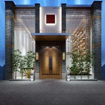 新中式古建筑门头
