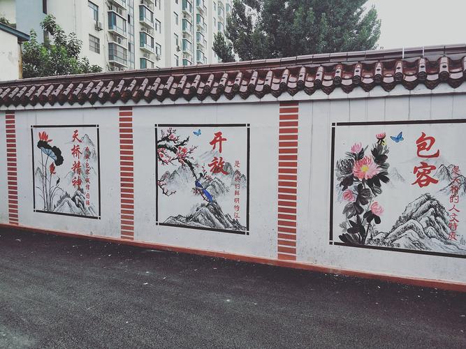 济南街道文化墙手绘济南街道文化墙彩绘