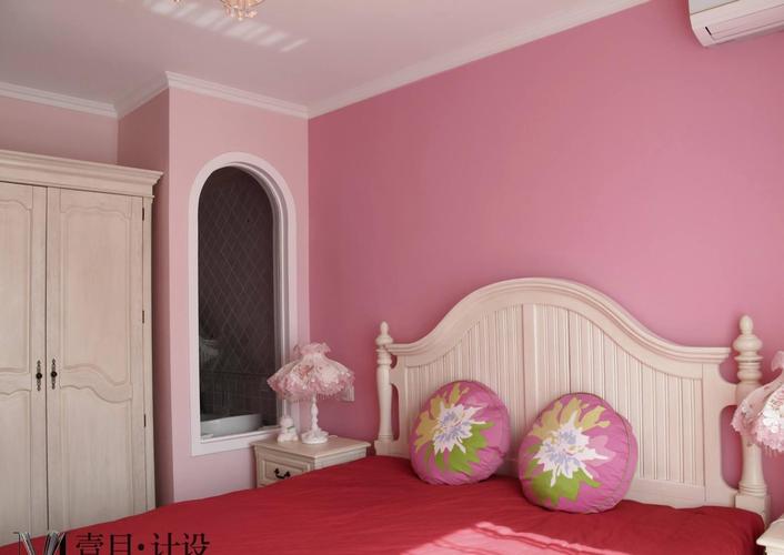 粉色地中海风格卧室装修效果图