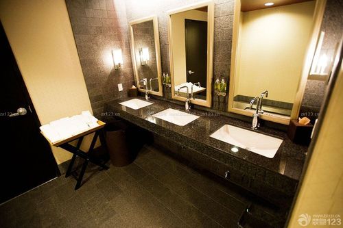 快捷酒店卫生间洗手池装修图片装信通网效果图