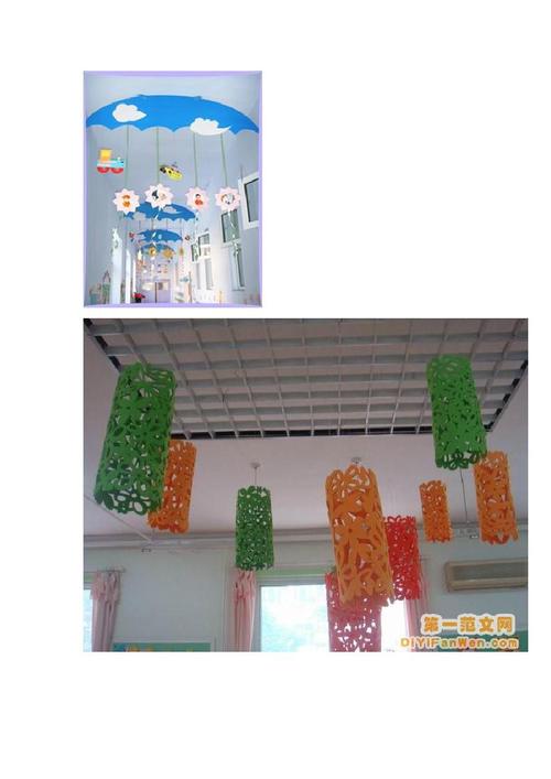 幼儿园吊饰布置图片