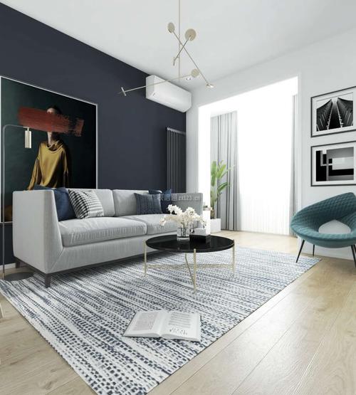 家装小客厅沙发背景墙颜色搭配效果图