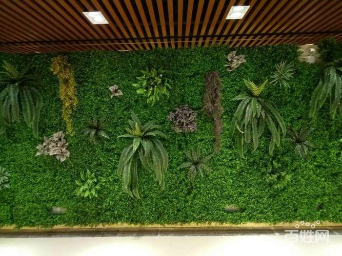 仿真植物墙定做公司背景墙绿植墙