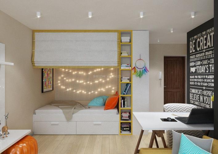 15平米现代小卧室装修装信通网效果图