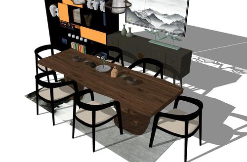 新中式茶室家具组合茶台茶桌茶椅18