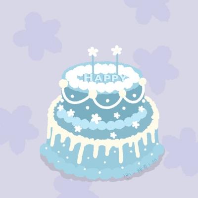 卡通清新生日蛋糕背景图微信头像我要个性网
