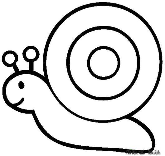 蜗牛动物简笔画步骤图片大全儿童简笔画幼儿简笔画简笔画图片大全