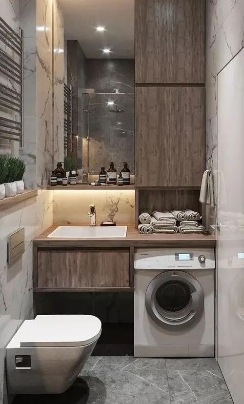 利百佳橱柜|卫生间放洗衣机设计方案