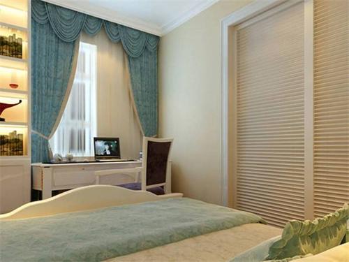 欧式风格复式卧室窗帘装修效果图欧式风格衣柜图片