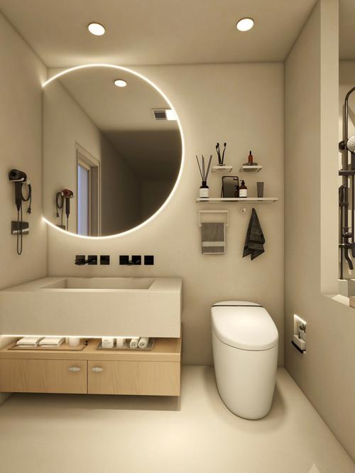 微水泥自砌浴缸也能拥有高级感颜值和实用都有的浴室装修