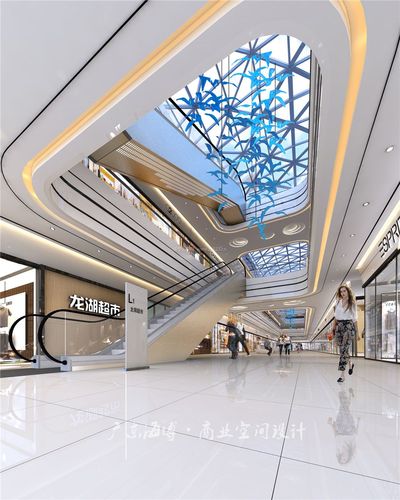 2018大型商场中庭装饰设计效果图片装修123效果图