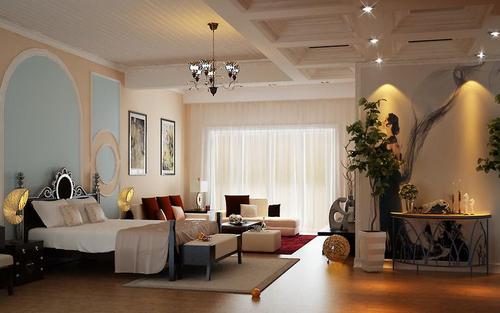 东南亚风格六居室以上卧室茶几装修效果图
