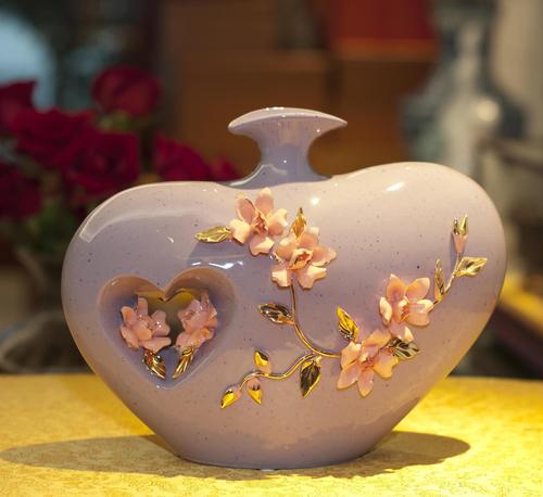 简约欧式景德镇陶瓷花瓶摆件现代家居摆设卧室装饰品创意工艺礼.