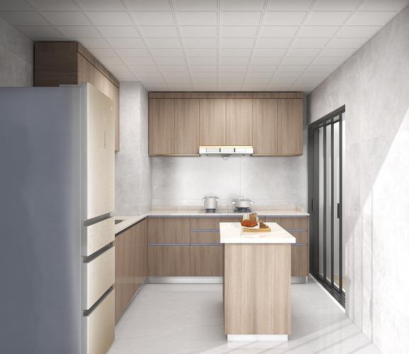 138平米新中式风格三室厨房装修效果图橱柜创意设计图