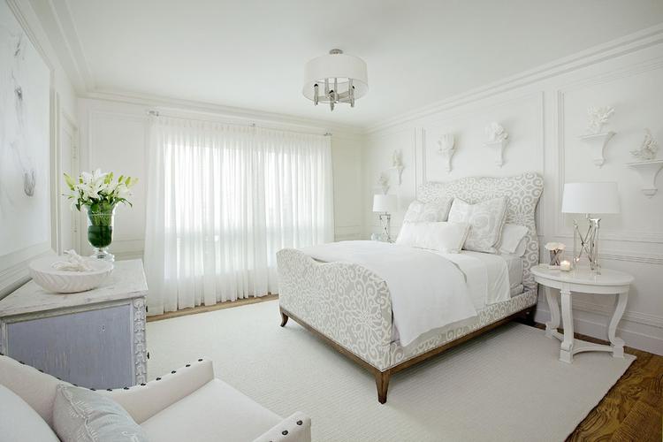 欧式白色卧室装修效果图片